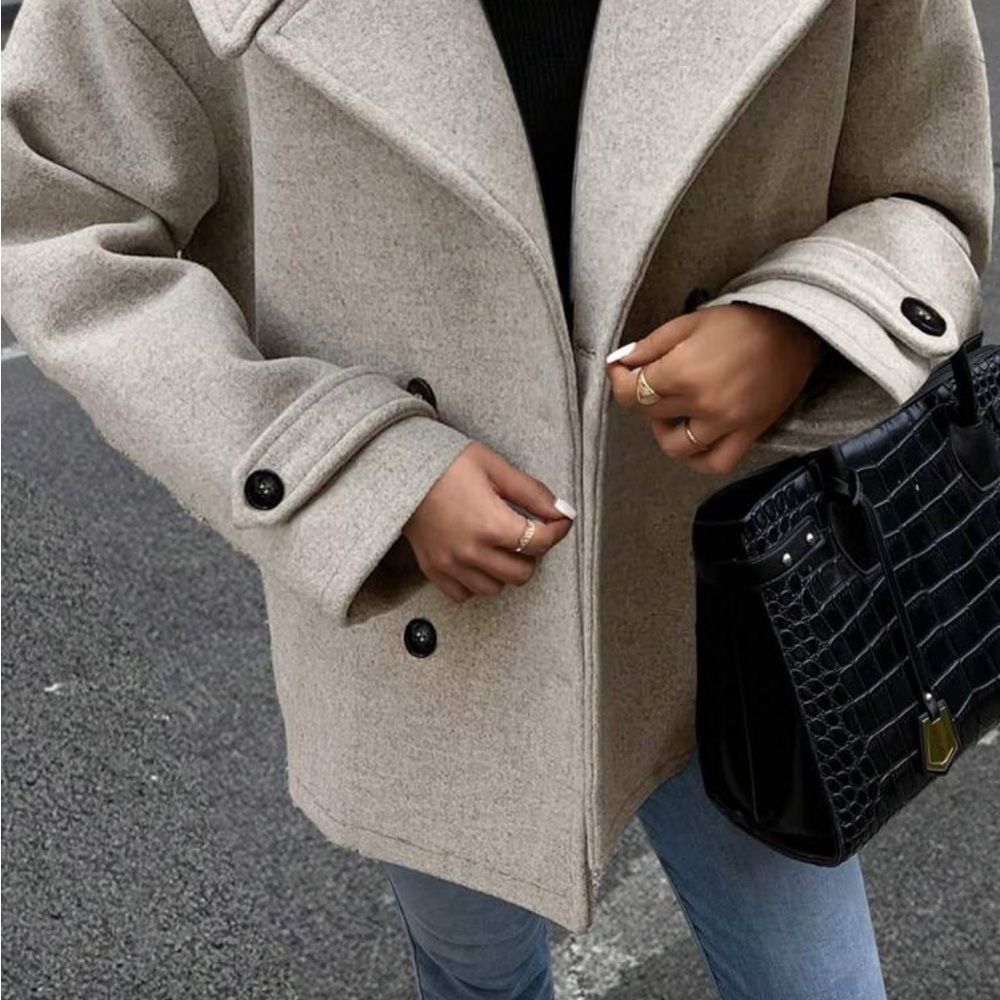 Comfortable Gray Women's Coat